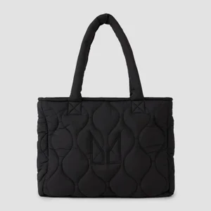 Pikowana torba typu tote z kolekcji MP – czarna - Colour Black