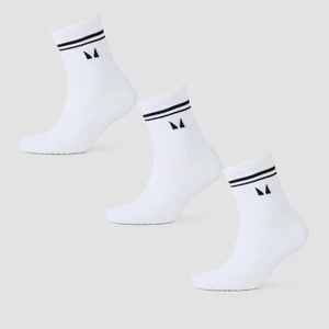 Skarpetki z kolekcji Pilates MP (3 pary) – białe - Size UK 2-5