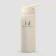 Butelka z metalu z recyklingu ze składaną słomką z kolekcji Myprotein, 500 ml – Natural Cream