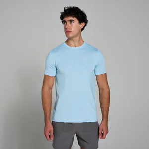 Męski T-shirt z kratkowanej tkaniny z kolekcji Active MP – Sky Blue - Size XS