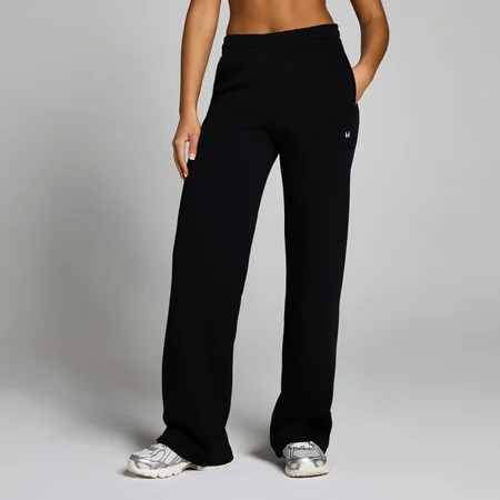 Damskie joggery o prostych nogawkach z kolekcji Basics Tall MP – czarne