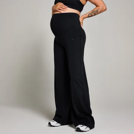 Legginsy ciążowe MP Wide Leg dla kobiet - Czarny