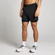 Męskie spodenki 2 w 1 o wewnętrznej długości nogawki 13 cm z kolekcji Training MP – czarne