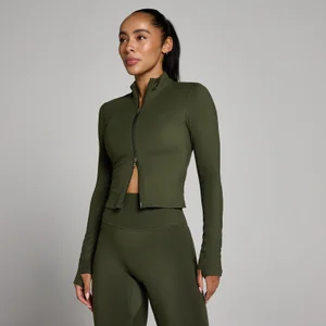 Damska skrócona kurtka MP Tempo - Leśna zieleń - Size XS
