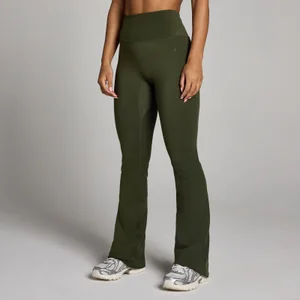 Damskie Legginsy MP Tempo z Rozszerzaną Nogawką - Leśna Zieleń - Size L
