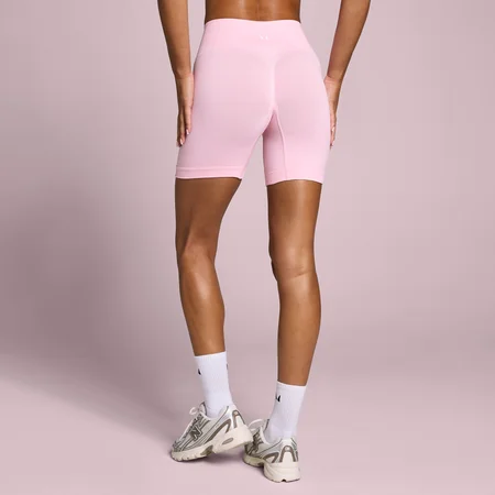 Damskie Bezszwowe Spodenki MP Tempo Scrunch - Różowy Blush