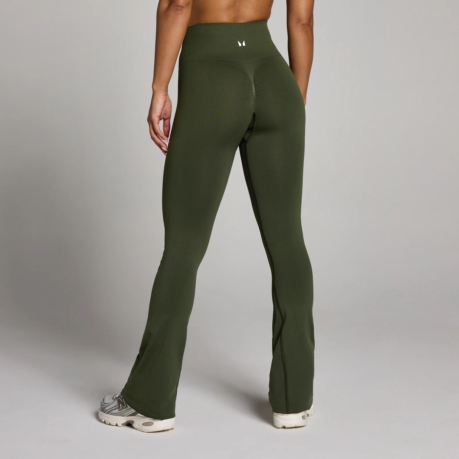 Damskie Legginsy Tempo Seamless Flared MP - Leśna Zieleń - XS Obraz 1