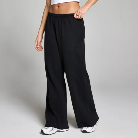 Damskie Spodnie Dresowe Lifestyle Straight Leg MP - Prany Czarny