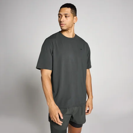 Męska Koszulka MP Oversized Cotton Modal - Prany Czarny