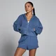 Bluza z Kapturem MP Women's Lightweight Loopback Zip Through - Łupkowy Niebieski