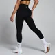 MP Damskie Bezszwowe Legginsy Scrunch Lift - Czarny