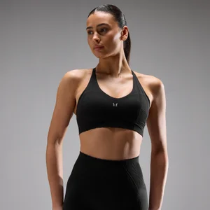 Damski Biustonosz Sportowy MP Tempo Ultra Seamless - Czarny - Size M
