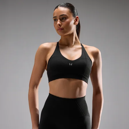 Damski Biustonosz Sportowy MP Tempo Ultra Seamless - Czarny