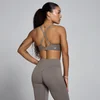 Damski Biustonosz Sportowy MP Tempo Twist Back - Popielaty Szary