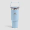 Myprotein Metalowa Butelka ze Słomką z Recyklingu 900 ml - Błękitny