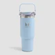 Myprotein Metalowa Butelka ze Słomką z Recyklingu 900 ml - Błękitny