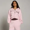 Damska Lekka Bluza z Kapturem MP Women's Move Club Graphic Lightweight Loopback na Zamek - Bladoróżowy