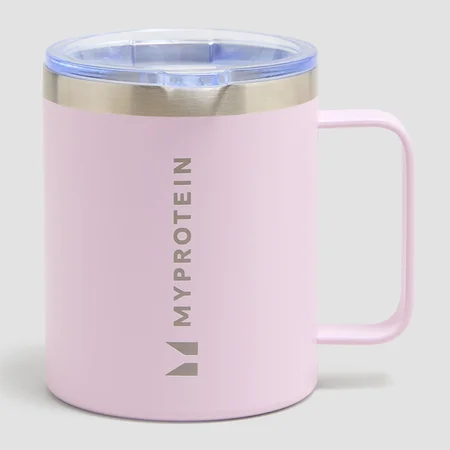 Myprotein Kubek Kawowy Metalowy z Recyklingu 350ml - Bladoróżowy
