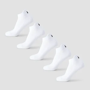 MP Unisex Skarpety Treningowe (5-pak) - Białe - Size UK 6-8