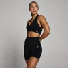 Damski biustonosz sportowy MP Tempo Seamless Halter Neck - Czarny