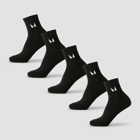 Skarpety MP Unisex Ankle (5-pak) - Czarny