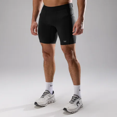 Męskie Spodenki Treningowe MP Velocity Ultra Storage Half Tight - Czarne