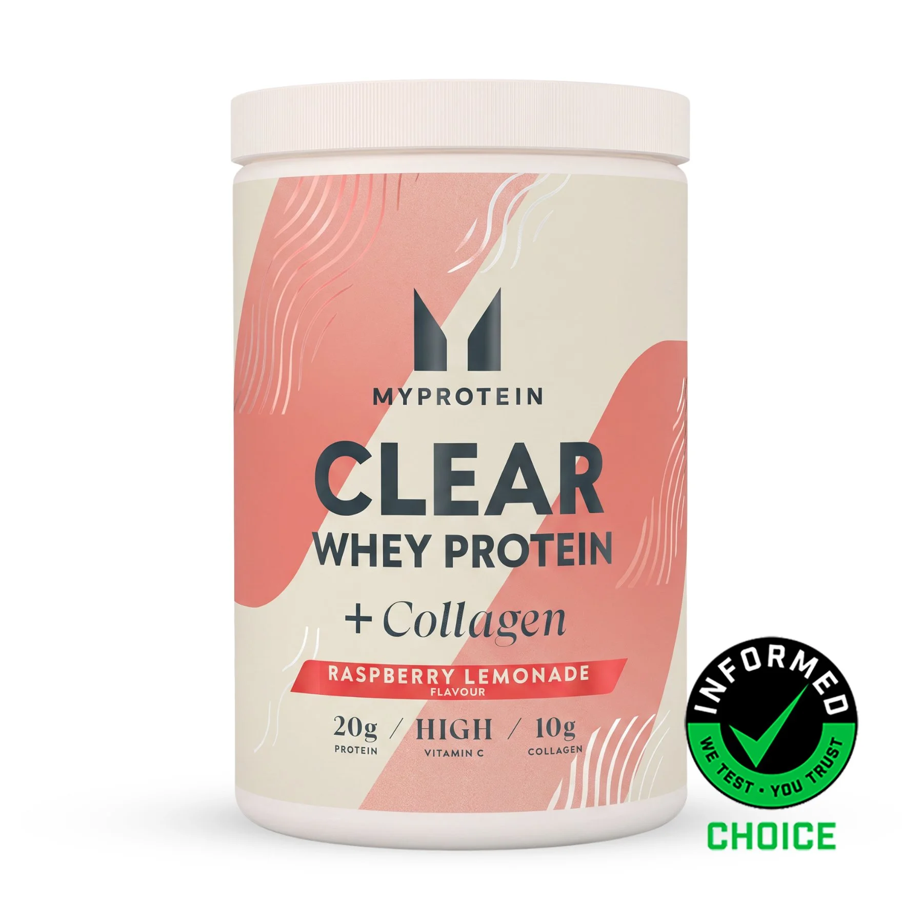 Clear Protein | Whey & Collagen - 500g - 20Porcja - Lemoniada i malina Obraz 1
