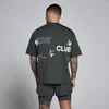 MP Koszulka Męska Hybrid Graphic Oversize Cotton - Prany Czarny
