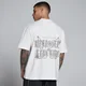 MP Koszulka Męska Lift Graphic Washed Oversize Cotton - Vintage Biały