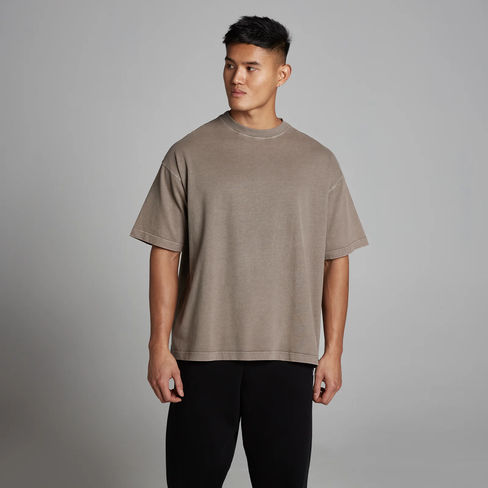 MP Męski T-Shirt Bawełniany Washed Oversize - Sokoli - M Obraz 1