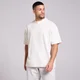 Męska Koszulka Bawełniana MP Washed Oversize - Vintage White