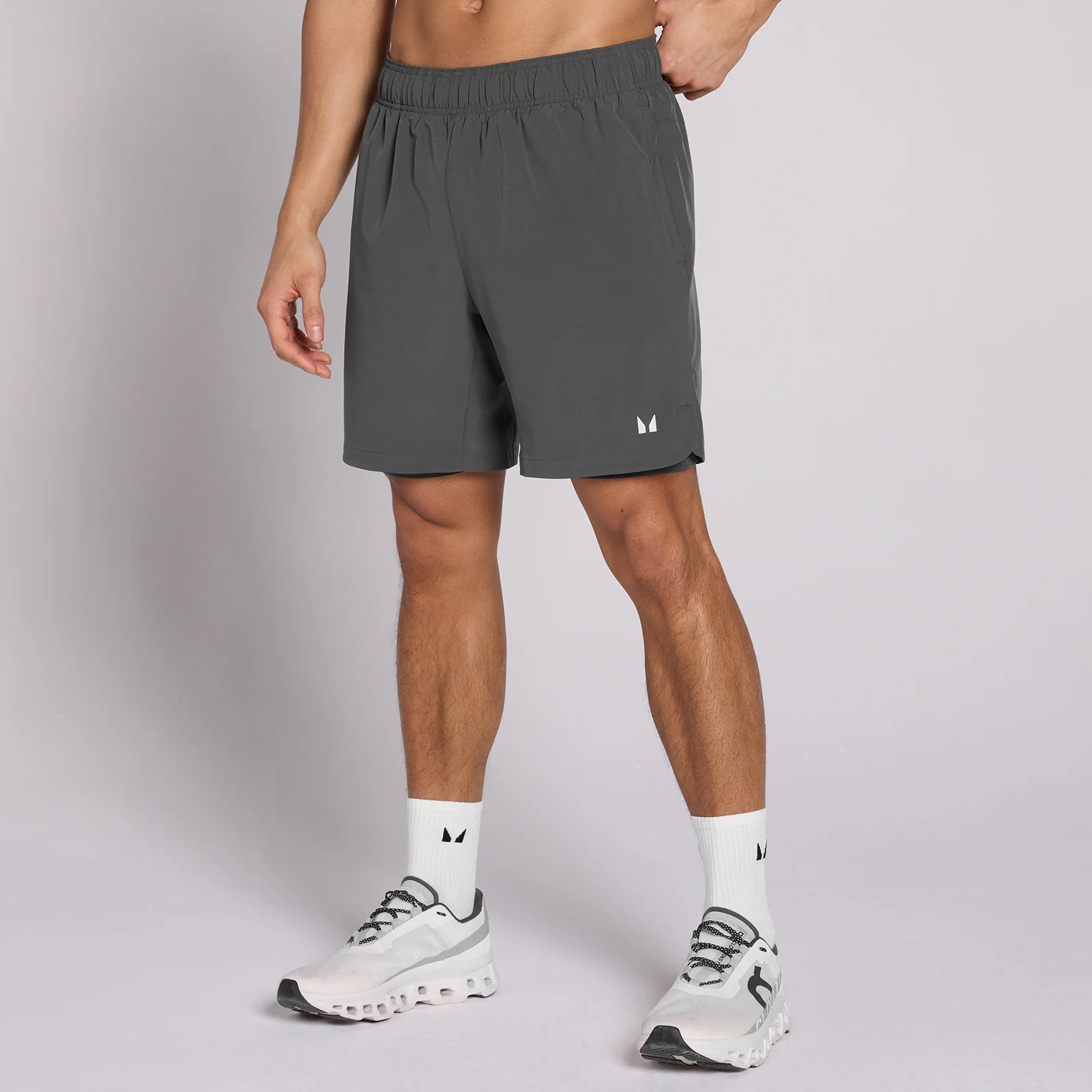 MP Men's 7" 2-in-1 Training Shorts - Dark Grey - L Obraz 1