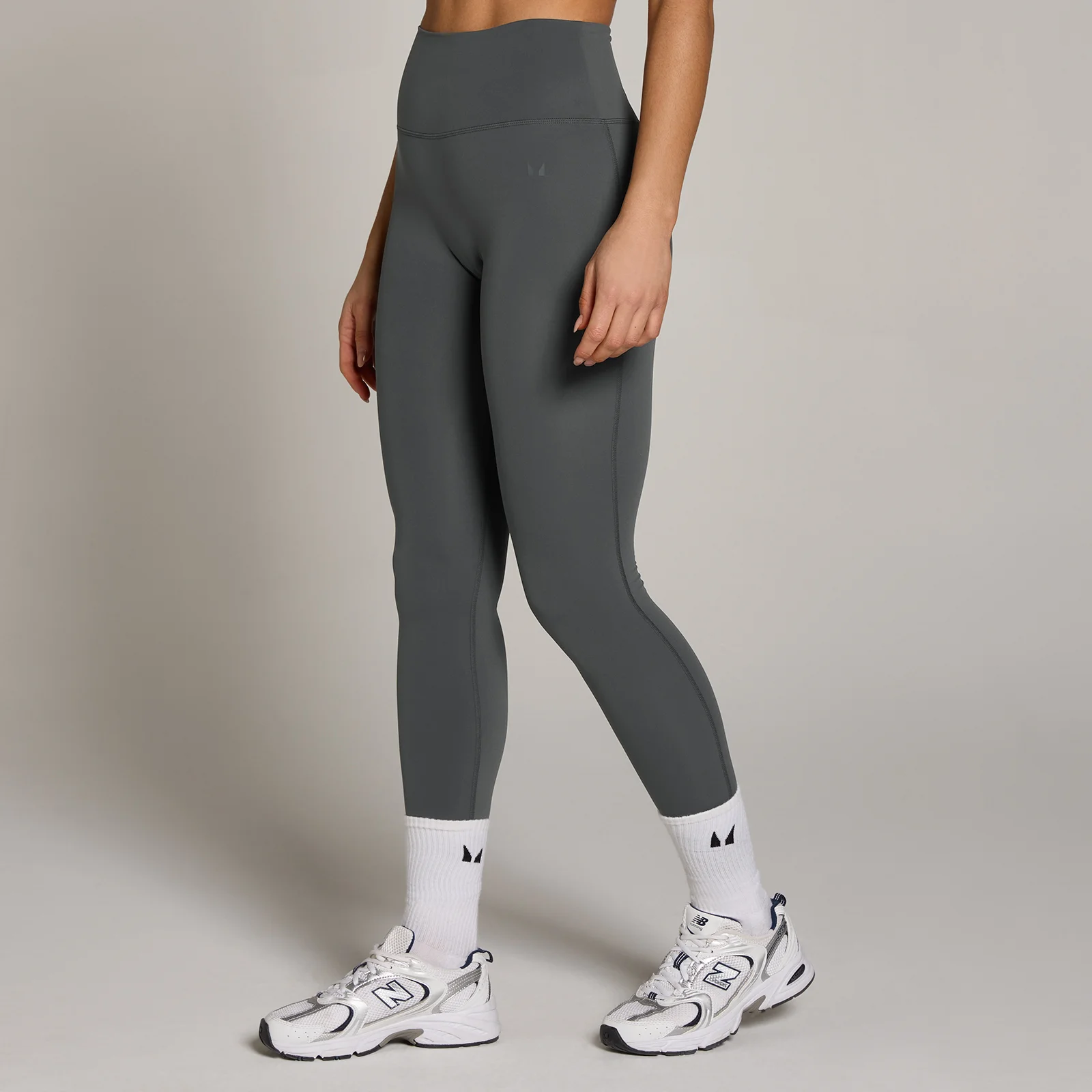 Damskie Legginsy MP Tempo z Wysokim Stanem - Ciemny Szary - S Obraz 1