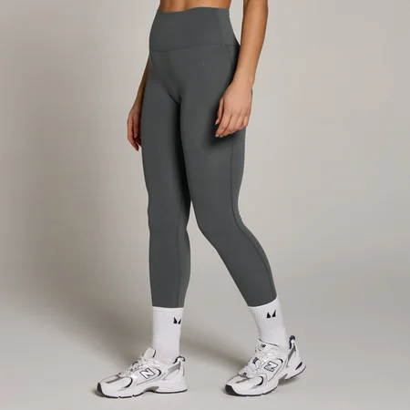 Damskie Legginsy MP Tempo z Wysokim Stanem - Ciemny Szary