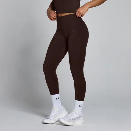 Damskie Legginsy MP Tempo z Wysokim Stanem - Kakaowy