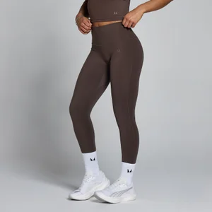 Damskie Legginsy MP Tempo z Wysokim Stanem - Kakaowy - Size L