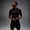 MP Koszulka Męska Hero Muscle Fit Seamless - Prany Czarny/Hero Czerwony