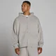 Bluza z Kapturem Oversize z Dwukierunkowym Zamkiem - Kredowy Szary