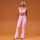 Damskie rozszerzane legginsy MP Tempo z marszczeniem z przodu - Cosmo Pink