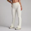 Damskie rozszerzane legginsy MP Tempo Flared - Coconut
