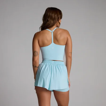 Koszulka damska MP Tempo Strappy Racerback - Błękitny