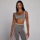 Biustonosz sportowy MP Velocity Contrast Double Layer dla kobiet - Popielaty Szary