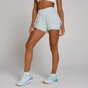 Spodenki Damskie MP Tempo Ultra Plisowane do Biegania - Niebieski Blue Aura - Size XS
