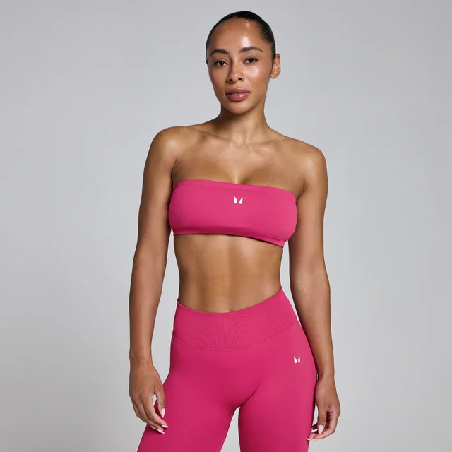 Damski Biustonosz Sportowy Bandeau MP Lift - Intensywna Jagoda
