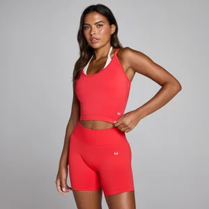Bezszwowa Koszulka Warstwowa MP dla Kobiet - Karmazynowy - Size XS