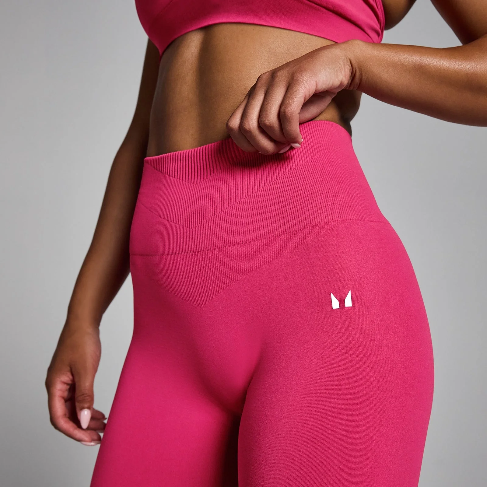 Damskie Legginsy MP Women's Tempo Seamless Flared - Bold Berry - S Obraz 4