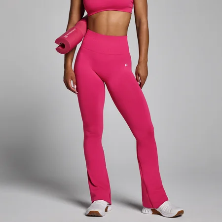 Damskie Legginsy MP Women's Tempo Seamless Flared - Bold Berry