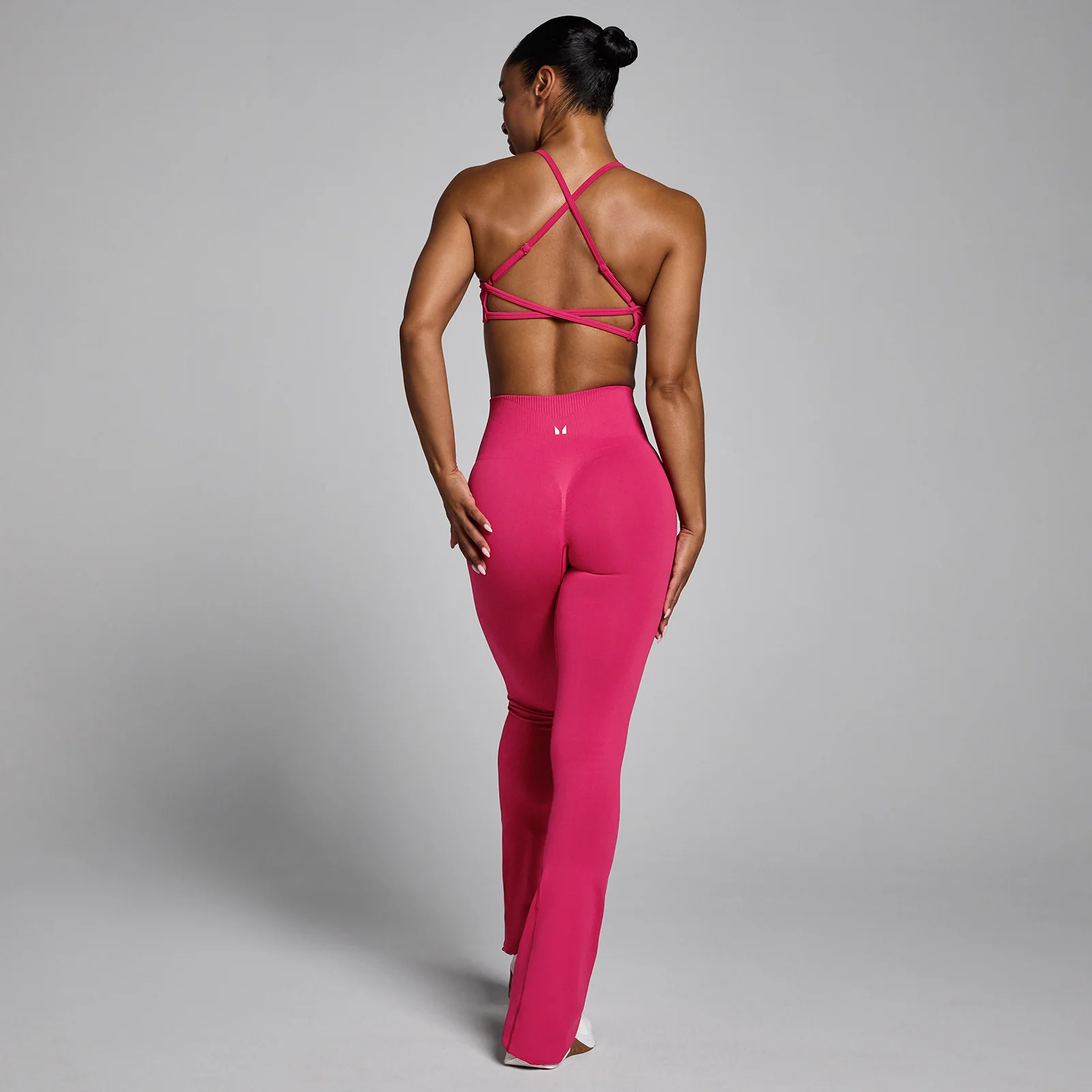 Damskie Legginsy MP Women's Tempo Seamless Flared - Bold Berry - S Obraz 2