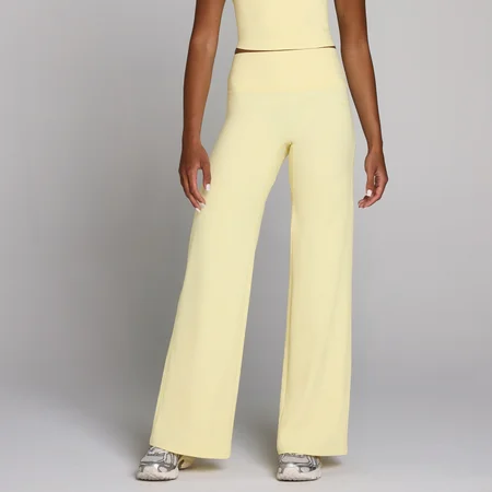 Legginsy damskie MP Tempo Wide Leg - Maślany