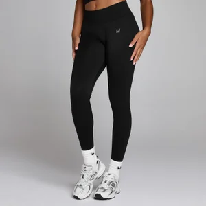Legginsy damskie MP Seamless Invisible Scrunch - Prany Czarny - Size M